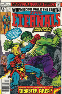 Cover for The Eternals (Marvel, 1976 series) #15 [British]