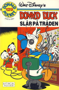 Cover Thumbnail for Donald Pocket (Hjemmet / Egmont, 1968 series) #129 - Donald Duck slår på tråden [1. opplag]