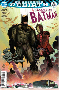 Cover Thumbnail for All Star Batman (DC, 2016 series) #1 [John Romita Jr. / Danny Miki "Batman & Two-Face" Cover]