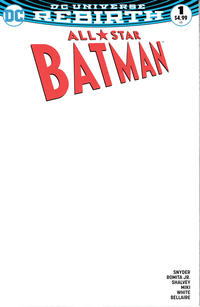 Cover Thumbnail for All Star Batman (DC, 2016 series) #1 [Blank Cover]