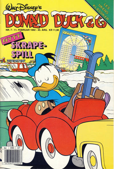 Cover for Donald Duck & Co (Hjemmet / Egmont, 1948 series) #7/1992