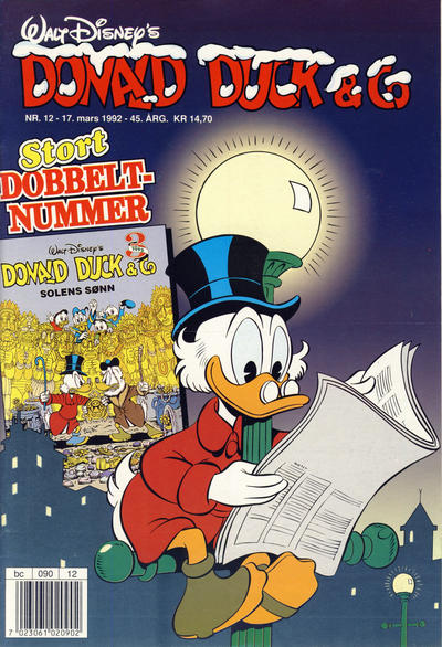 Cover for Donald Duck & Co (Hjemmet / Egmont, 1948 series) #12/1992