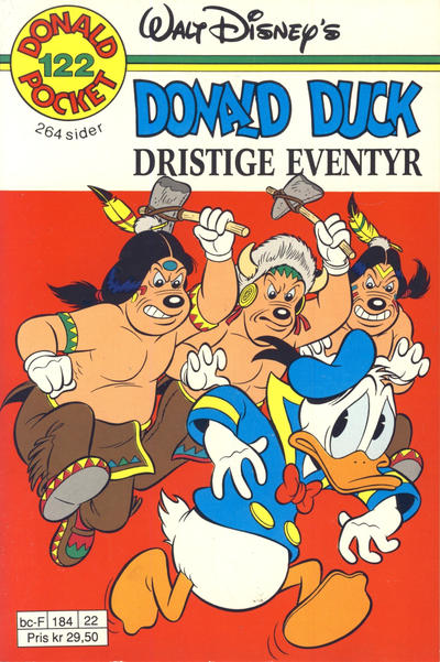 Cover for Donald Pocket (Hjemmet / Egmont, 1968 series) #122 - Donald Duck Dristige eventyr [1. opplag]