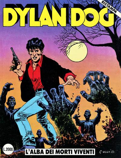 Cover for Dylan Dog ristampa (Sergio Bonelli Editore, 1990 series) #1 - L'alba dei morti viventi
