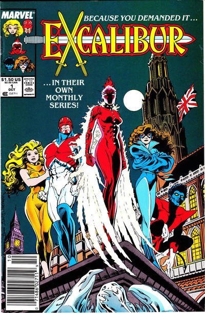 Cover for Excalibur (Marvel, 1988 series) #1 [Newsstand]