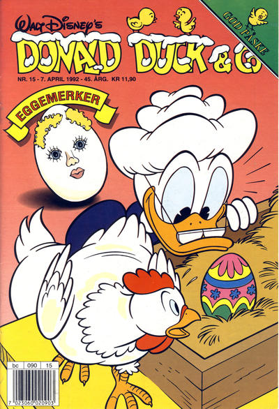 Cover for Donald Duck & Co (Hjemmet / Egmont, 1948 series) #15/1992