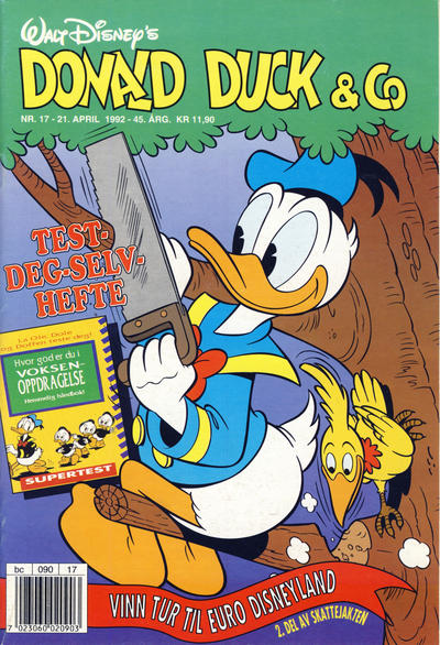 Cover for Donald Duck & Co (Hjemmet / Egmont, 1948 series) #17/1992