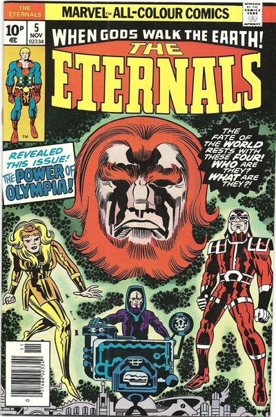 Cover for The Eternals (Marvel, 1976 series) #5 [British]