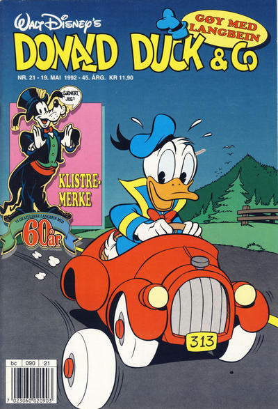 Cover for Donald Duck & Co (Hjemmet / Egmont, 1948 series) #21/1992