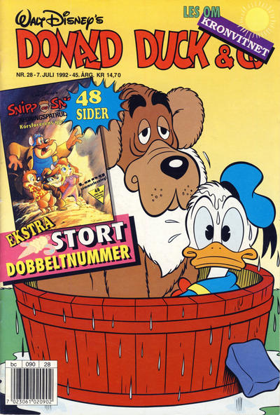 Cover for Donald Duck & Co (Hjemmet / Egmont, 1948 series) #28/1992