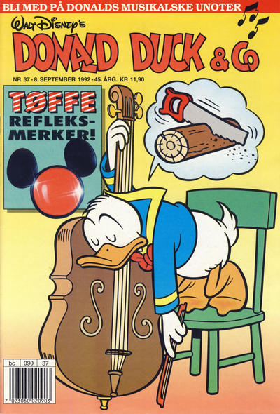 Cover for Donald Duck & Co (Hjemmet / Egmont, 1948 series) #37/1992