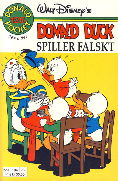 Cover for Donald Pocket (Hjemmet / Egmont, 1968 series) #126 - Donald Duck spiller falskt [1. opplag]
