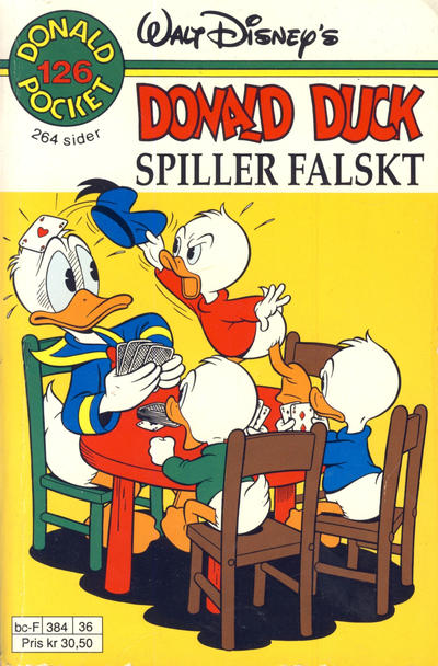 Cover for Donald Pocket (Hjemmet / Egmont, 1968 series) #126 - Donald Duck spiller falskt [Reutsendelse]