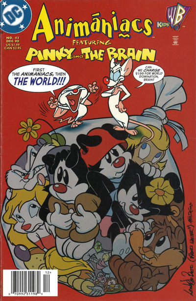 Cover for Animaniacs (DC, 1995 series) #43 [Newsstand]