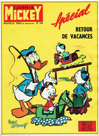 Cover for Le Journal de Mickey (Hachette, 1952 series) #749