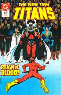 Cover for The New Teen Titans (DC, 1984 series) #29