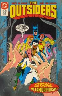 Cover for The Outsiders (DC, 1985 series) #25
