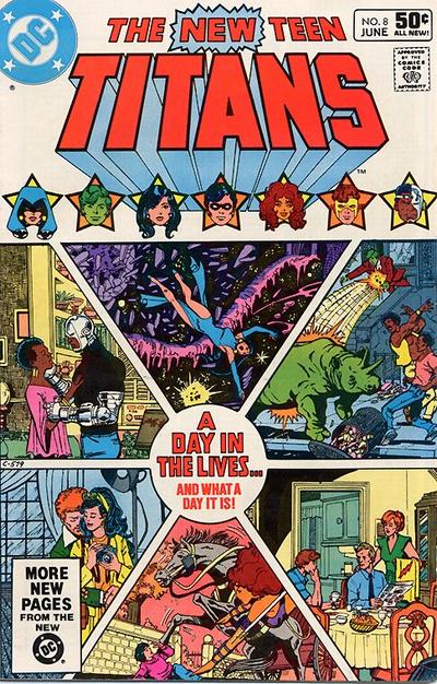 Cover for The New Teen Titans (DC, 1980 series) #8 [Direct]