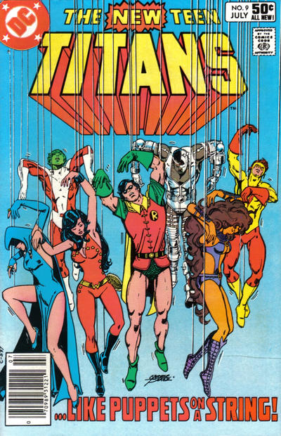 Cover for The New Teen Titans (DC, 1980 series) #9 [Newsstand]