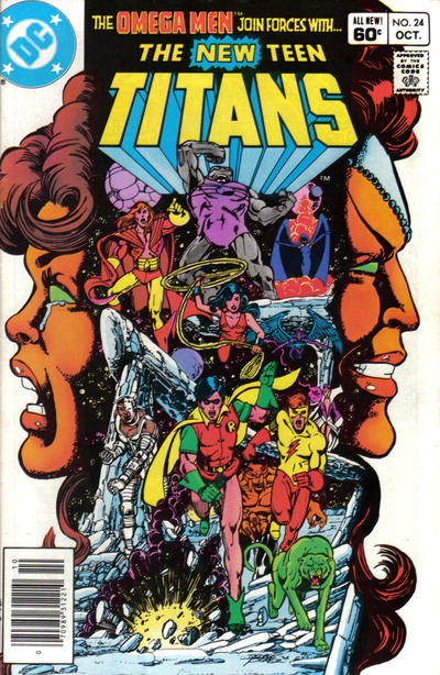 Cover for The New Teen Titans (DC, 1980 series) #24 [Newsstand]
