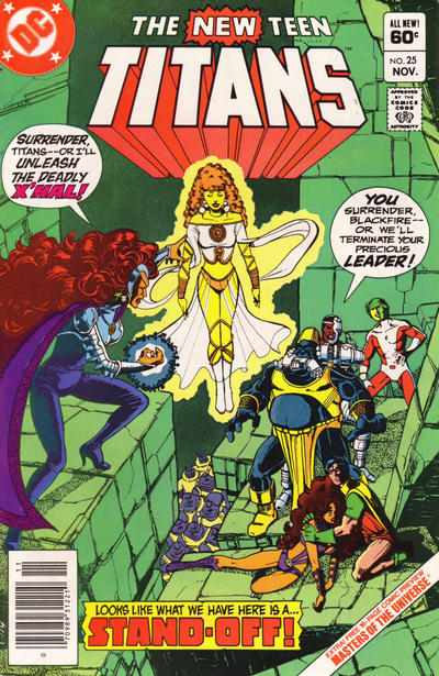 Cover for The New Teen Titans (DC, 1980 series) #25 [Newsstand]