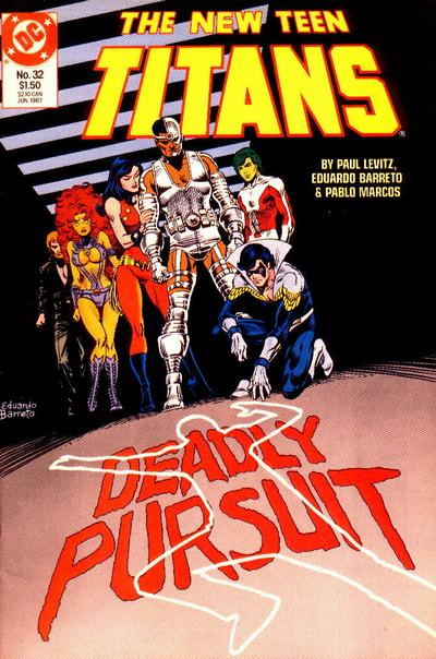 Cover for The New Teen Titans (DC, 1984 series) #32