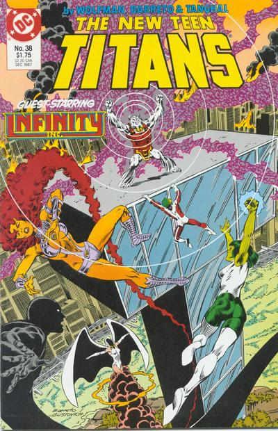 Cover for The New Teen Titans (DC, 1984 series) #38