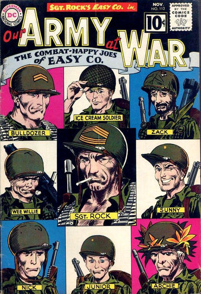 Cover for Our Army at War (DC, 1952 series) #112