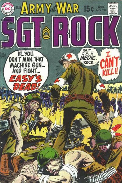 Cover for Our Army at War (DC, 1952 series) #218