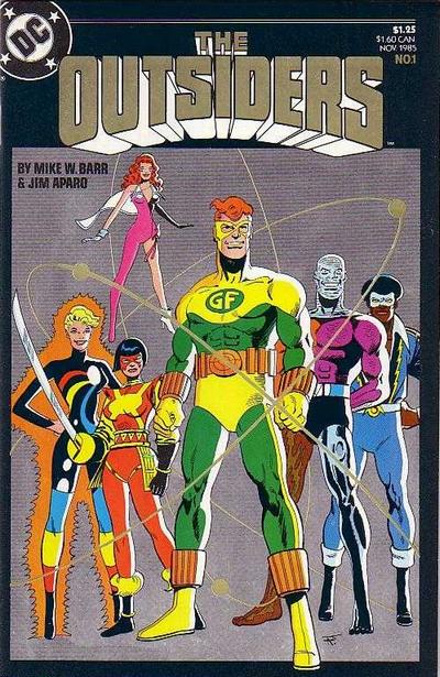 Cover for The Outsiders (DC, 1985 series) #1