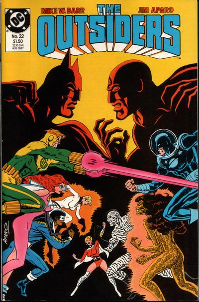 Cover for The Outsiders (DC, 1985 series) #22