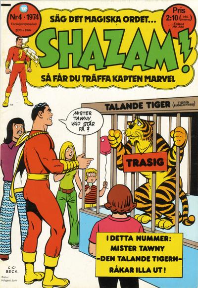 Cover for Shazam! (Williams Förlags AB, 1974 series) #4/1974