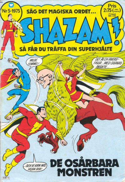 Cover for Shazam! (Williams Förlags AB, 1974 series) #5/1975
