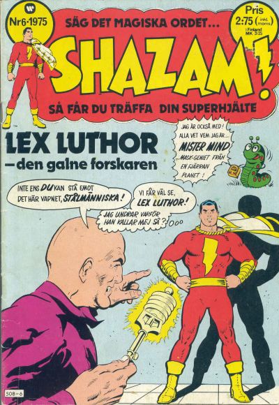 Cover for Shazam! (Williams Förlags AB, 1974 series) #6/1975