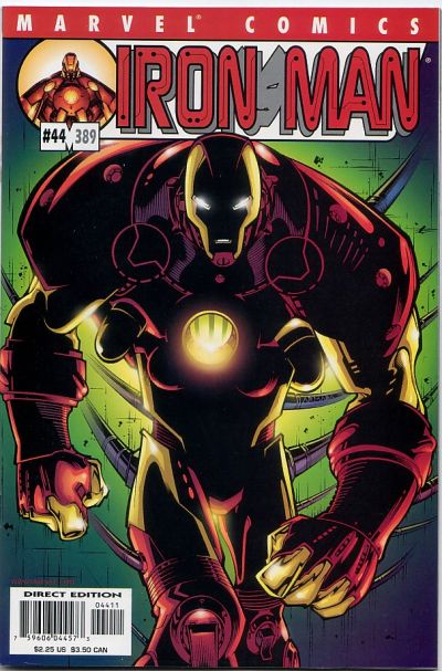 Cover for Iron Man (Marvel, 1998 series) #44 (389) [Direct Edition]