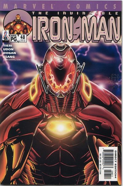 Cover for Iron Man (Marvel, 1998 series) #48 (393) [Direct Edition]
