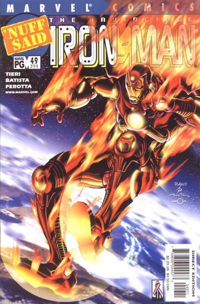 Cover for Iron Man (Marvel, 1998 series) #49 (394) [Direct Edition]