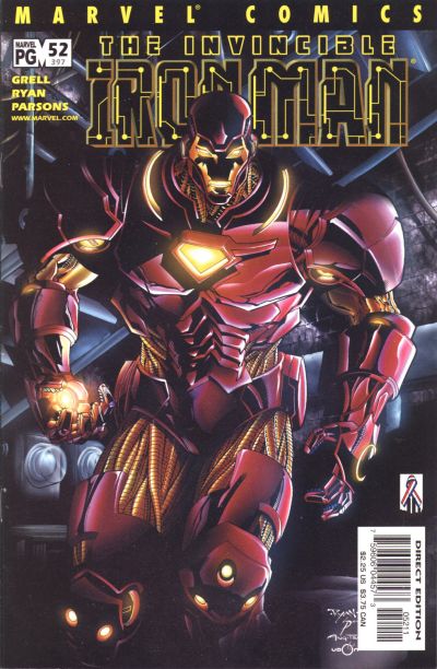 Cover for Iron Man (Marvel, 1998 series) #52 (397) [Direct Edition]