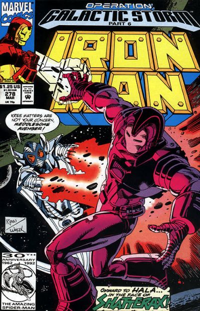 Cover for Iron Man (Marvel, 1968 series) #278 [Direct]