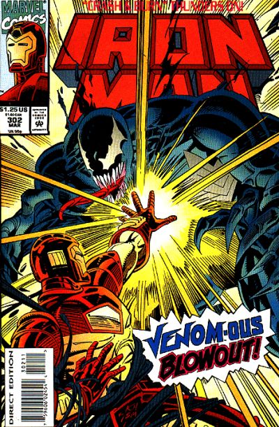 Cover for Iron Man (Marvel, 1968 series) #302 [Direct]