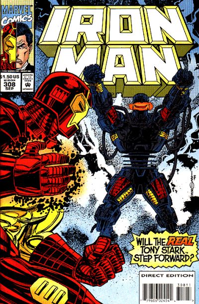 Cover for Iron Man (Marvel, 1968 series) #308 [Direct Edition]