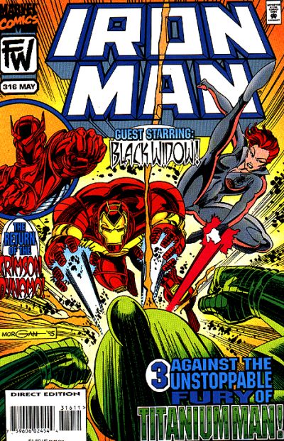Cover for Iron Man (Marvel, 1968 series) #316 [Direct Edition]