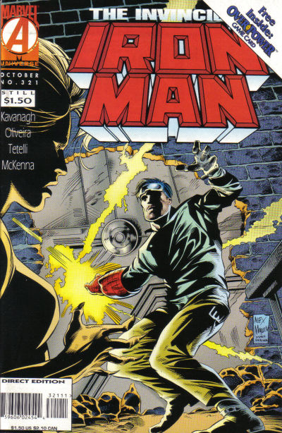 Cover for Iron Man (Marvel, 1968 series) #321 [Direct Edition]