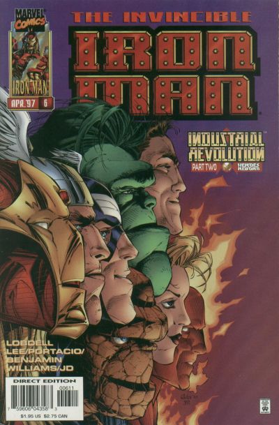 Cover for Iron Man (Marvel, 1996 series) #6 [Direct Edition]