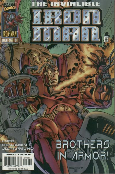 Cover for Iron Man (Marvel, 1996 series) #9 [Direct Edition]