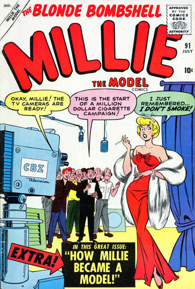 Cover for Millie the Model Comics (Marvel, 1945 series) #91