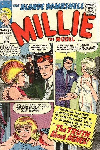 Cover for Millie the Model Comics (Marvel, 1945 series) #130