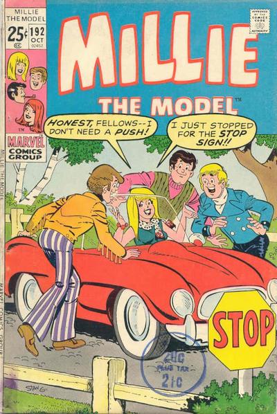 Cover for Millie the Model (Marvel, 1966 series) #192