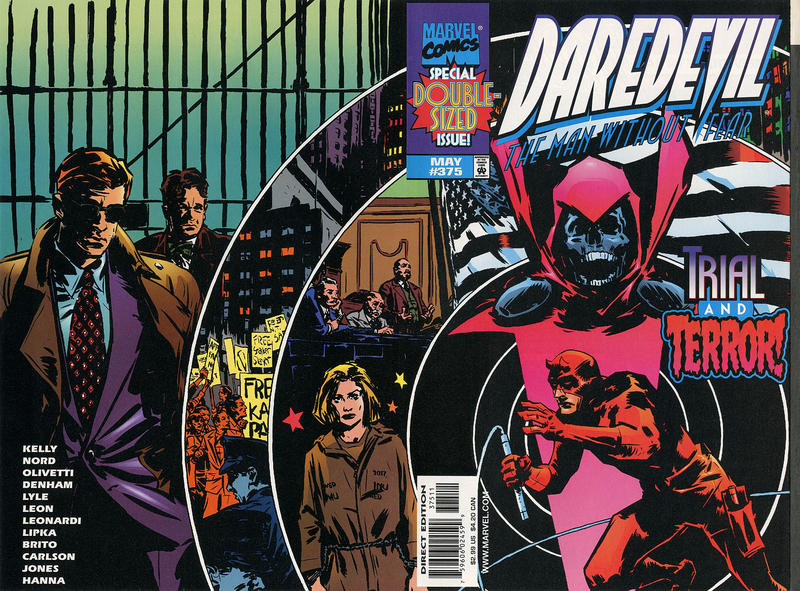 Cover for Daredevil (Marvel, 1964 series) #375 [Direct Edition]