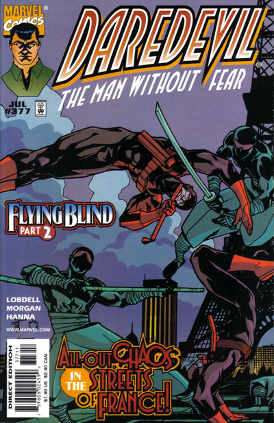 Cover for Daredevil (Marvel, 1964 series) #377 [Direct Edition]